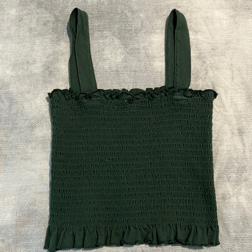 Pacsun Green Ruched Tank - Picture 2 of 2